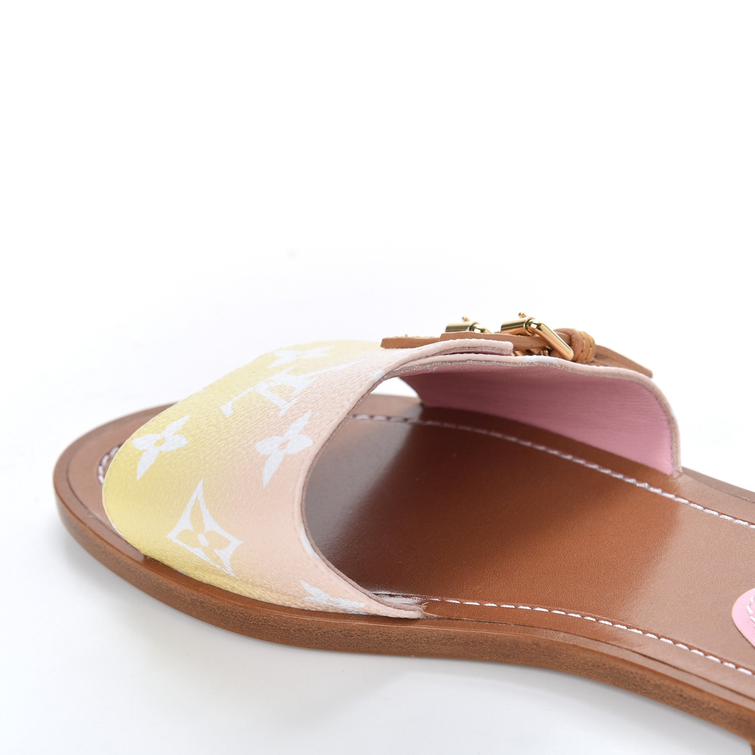 Louis Vuitton Monogram By The Pool Lock It Flat Mule 38 Pink 10 of 15