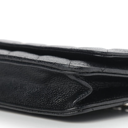 Chanel Caviar Quilted Wallet On Chain WOC Black 9 of 9