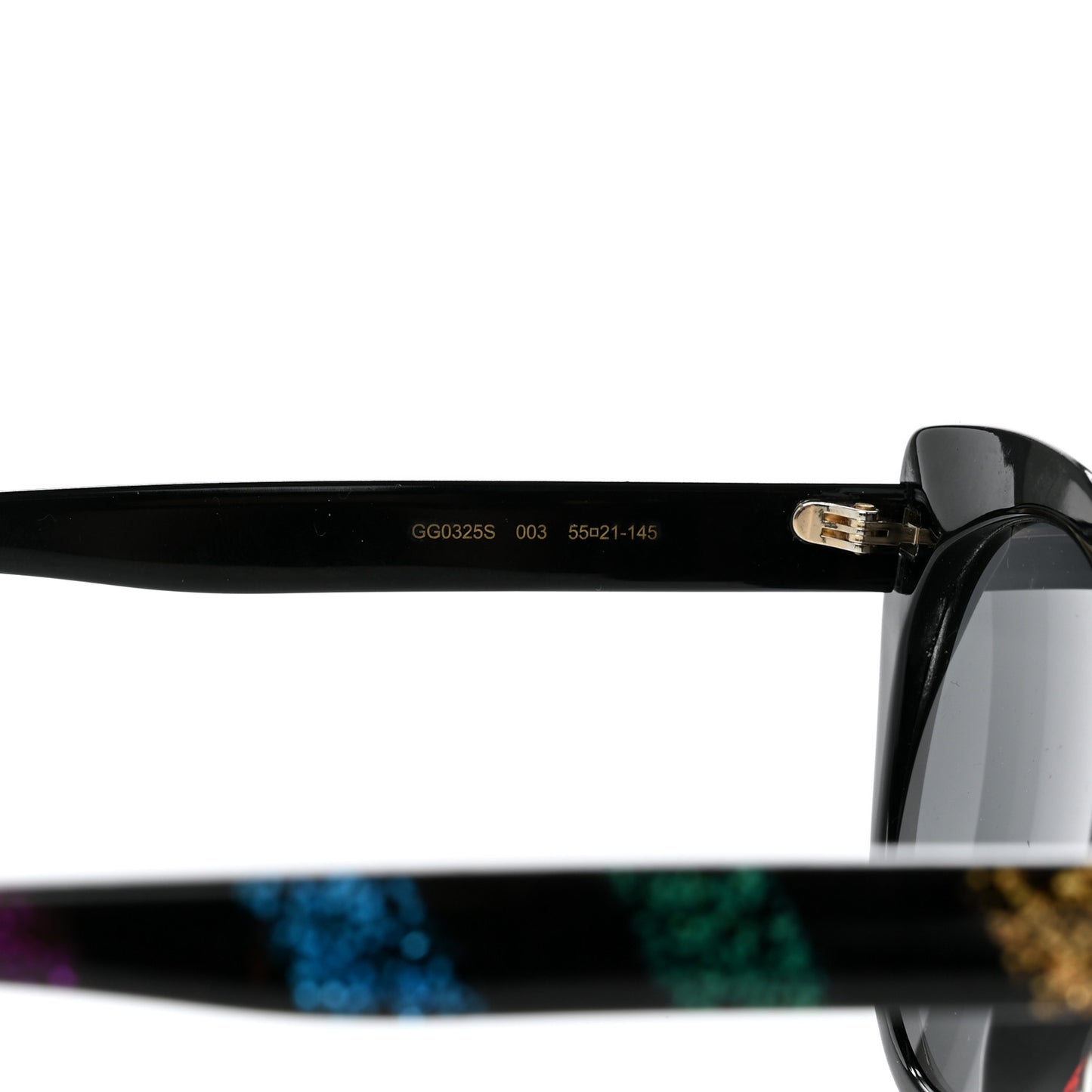 Glitter Acetate Cat Eye Sunglasses GG0325S Black