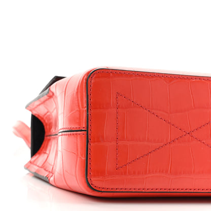 Mulberry Shiny Crocodile Embossed Micro Seaton Hibiscus Red 8 of 10