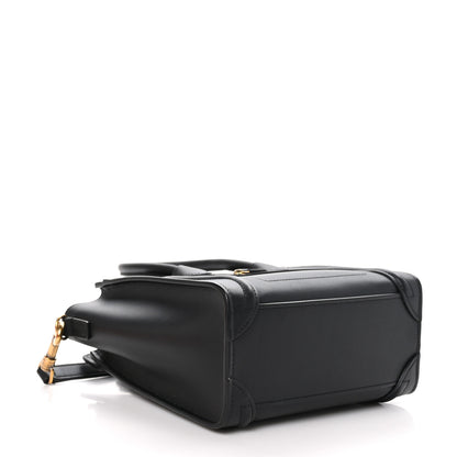 Celine Smooth Calfskin Nano Luggage Black 4 of 11