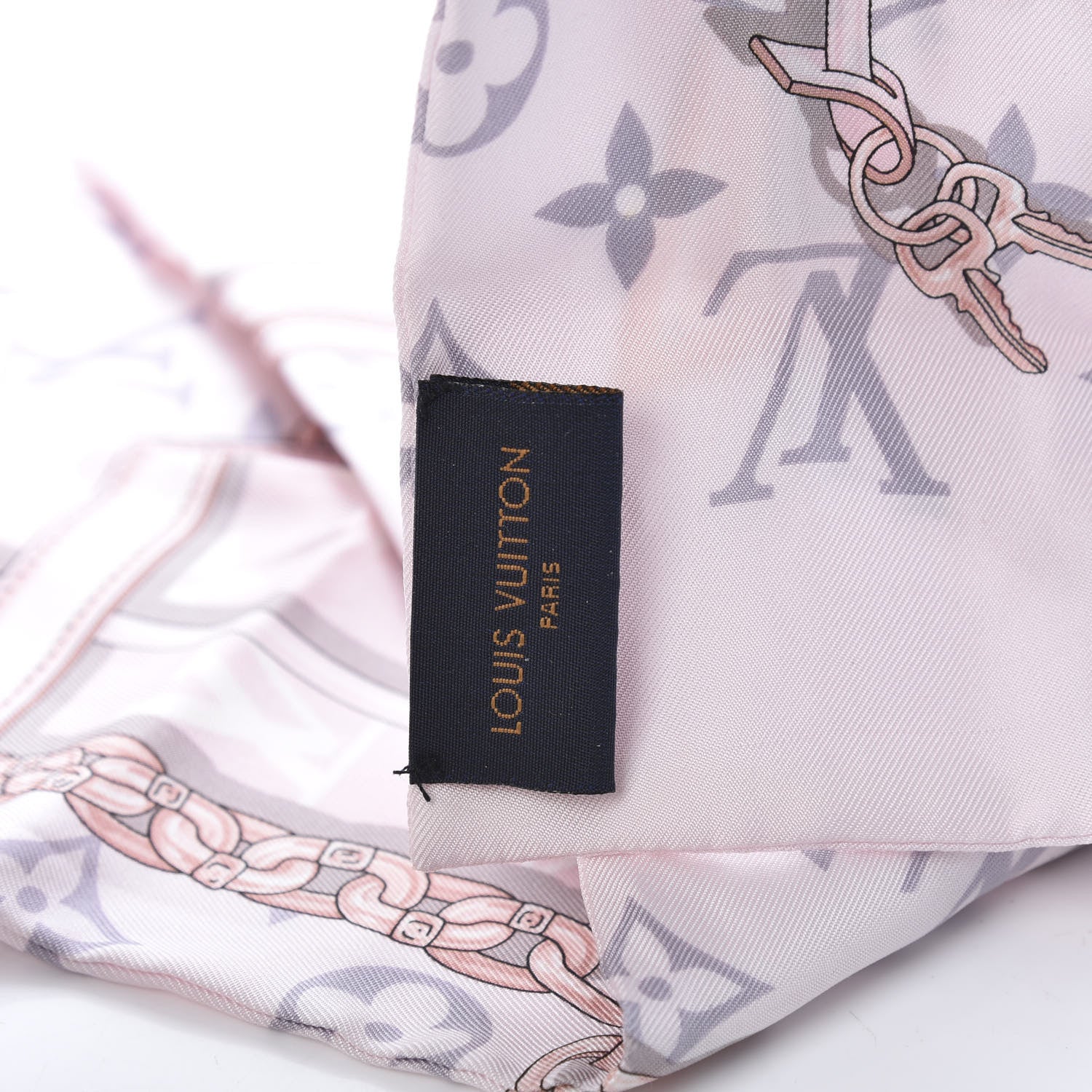 Louis Vuitton Silk Monogram Confidential Bandeau Light Pink 3 of 6