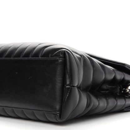 Saint Laurent Calfskin Y Quilted Monogram Medium Loulou Chain Satchel Black 8 of 8