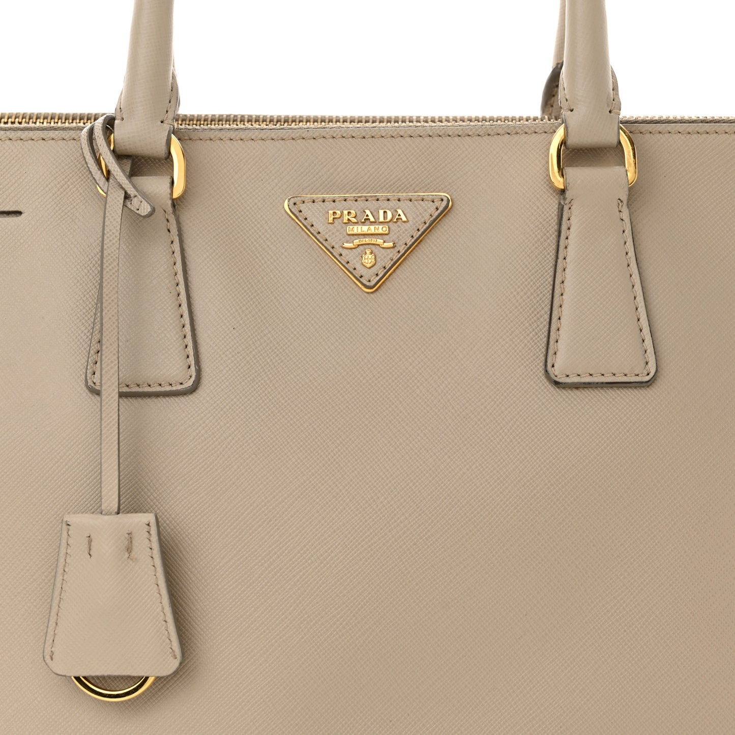 Saffiano Large Galleria Double Zip Tote Pomice
