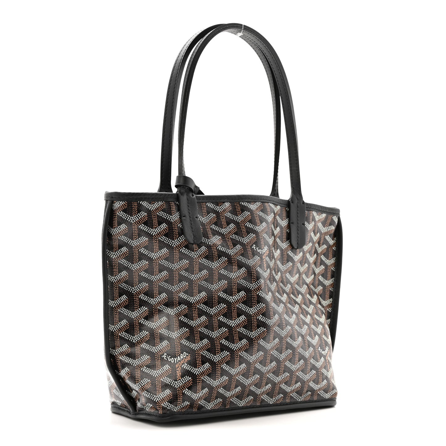 Goyardine Reversible Mini Anjou Black