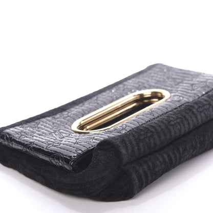 Louis Vuitton Suede Monogram Motard Afterdark Clutch Black 6 of 10