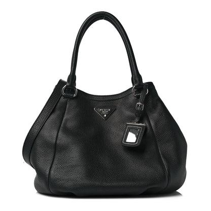 Prada Vitello Daino Shopping Tote Black 1 of 8