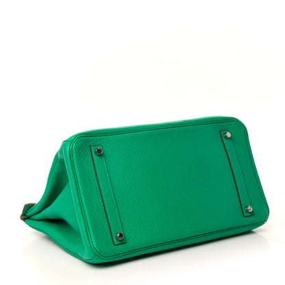 Hermes Taurillon Clemence Birkin 35 Menthe 4 of 14