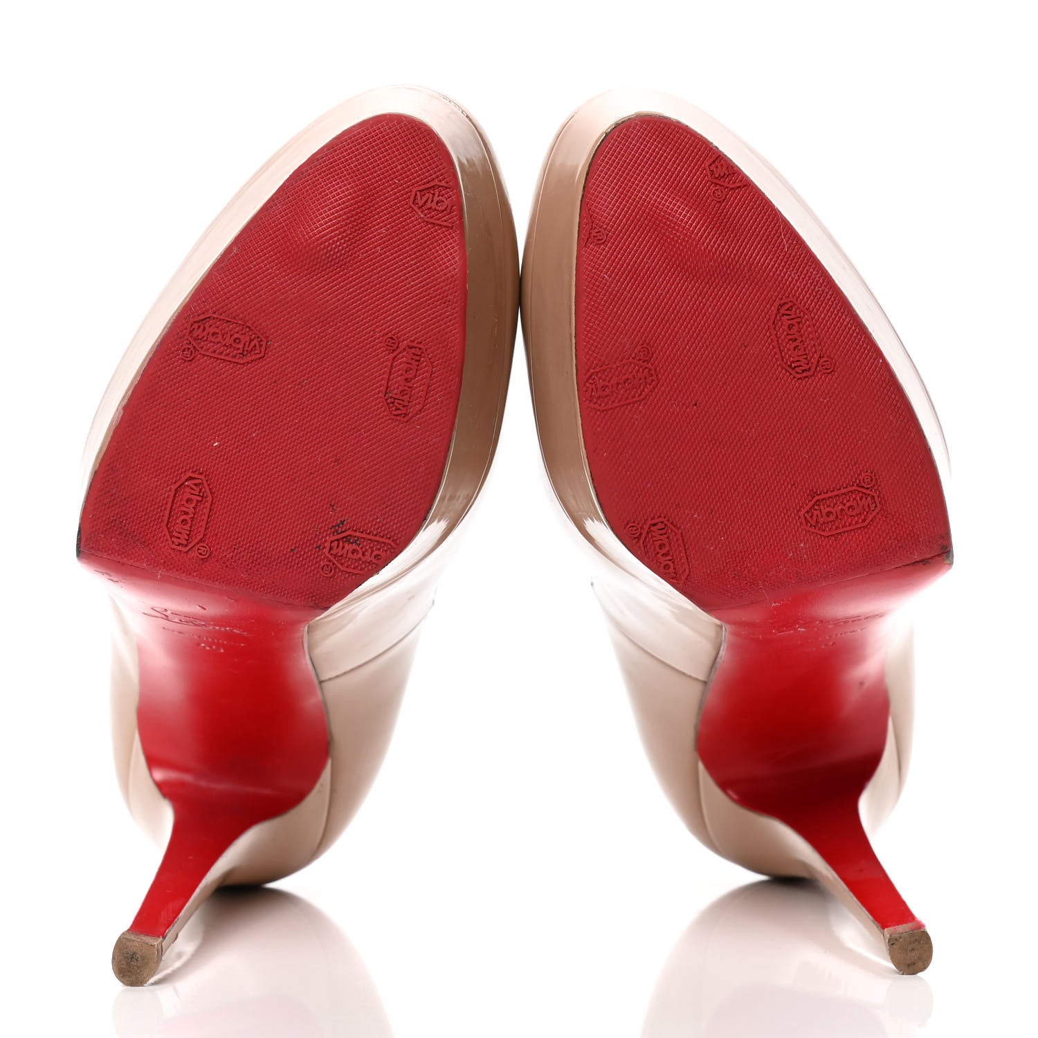 Christian Louboutin Patent Bianca 140 Pumps 40 Nude 4 of 7