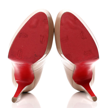 Christian Louboutin Patent Bianca 140 Pumps 40 Nude 4 of 7
