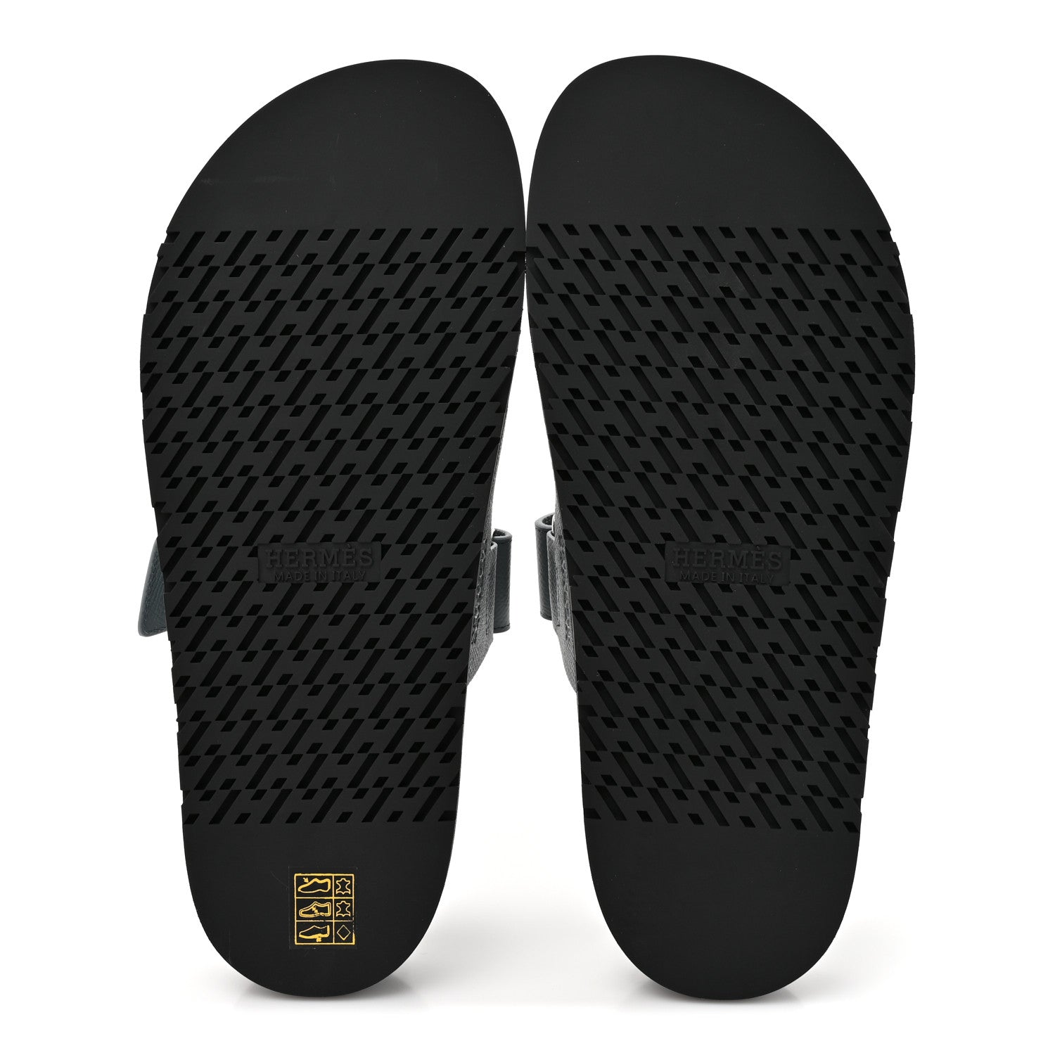 Hermes Epsom Mens Chypre Sandals 41 Bleu Canard 6 of 10