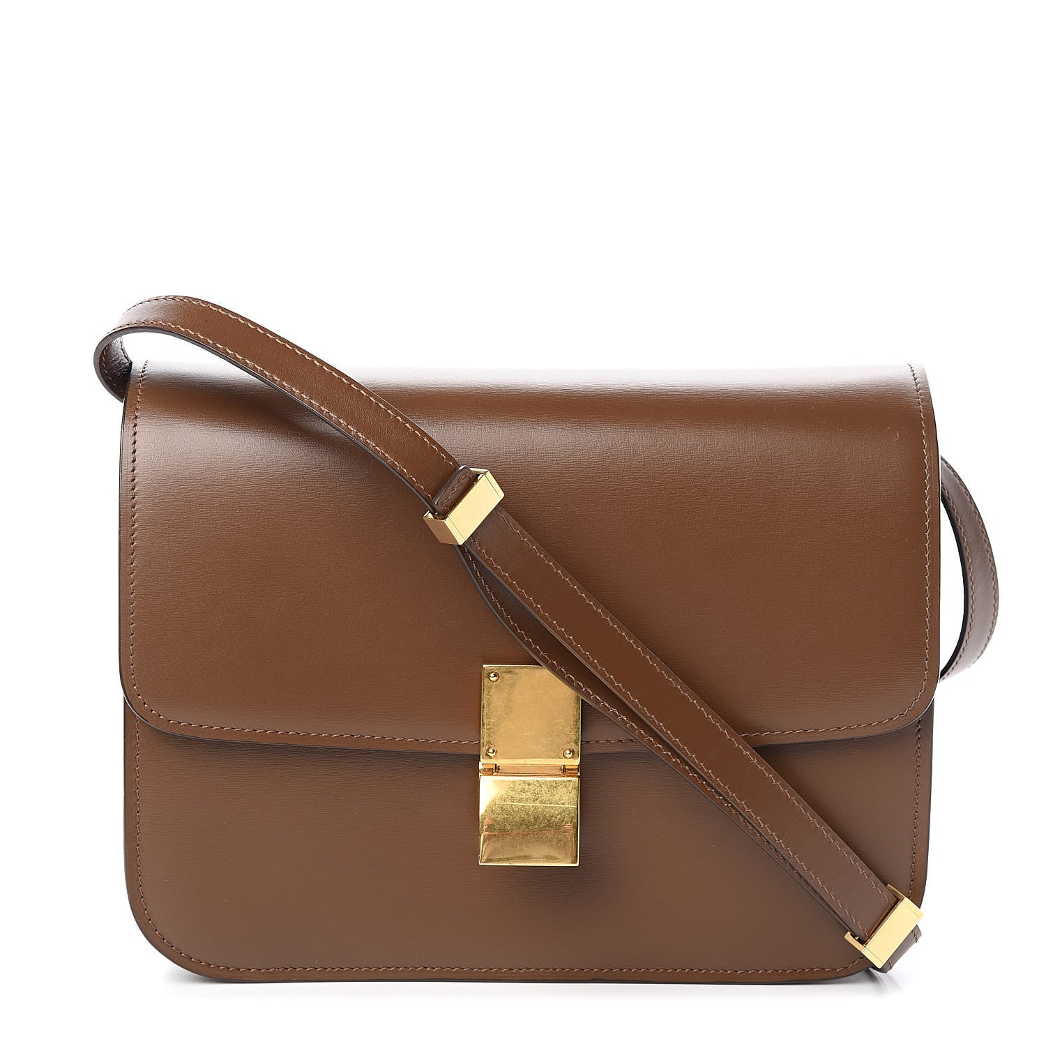 Celine Box Calfskin Medium Classic Box Flap Bag Camel 1 of 11