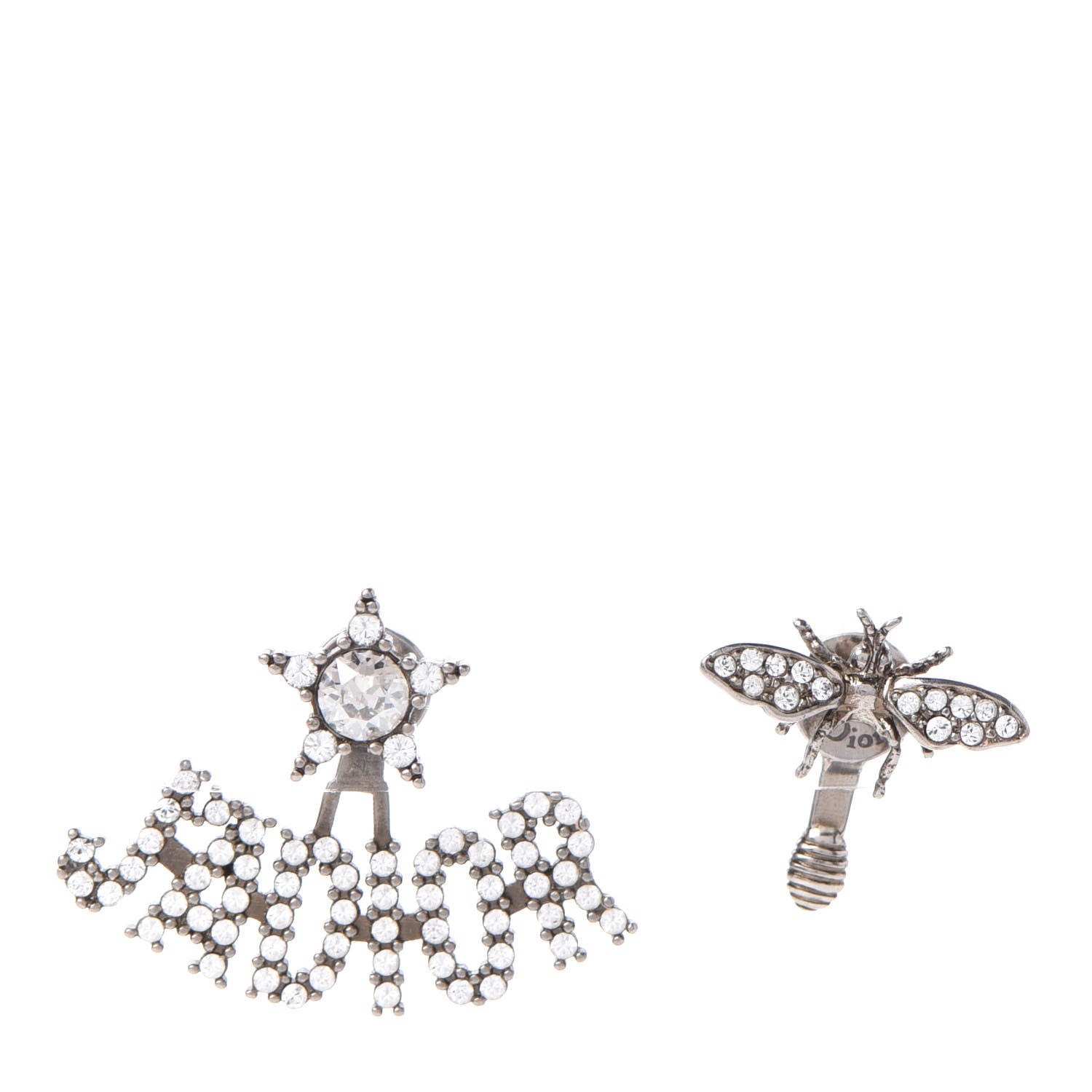 Christian Dior Palladium Crystal J'adior Earrings 1 of 5