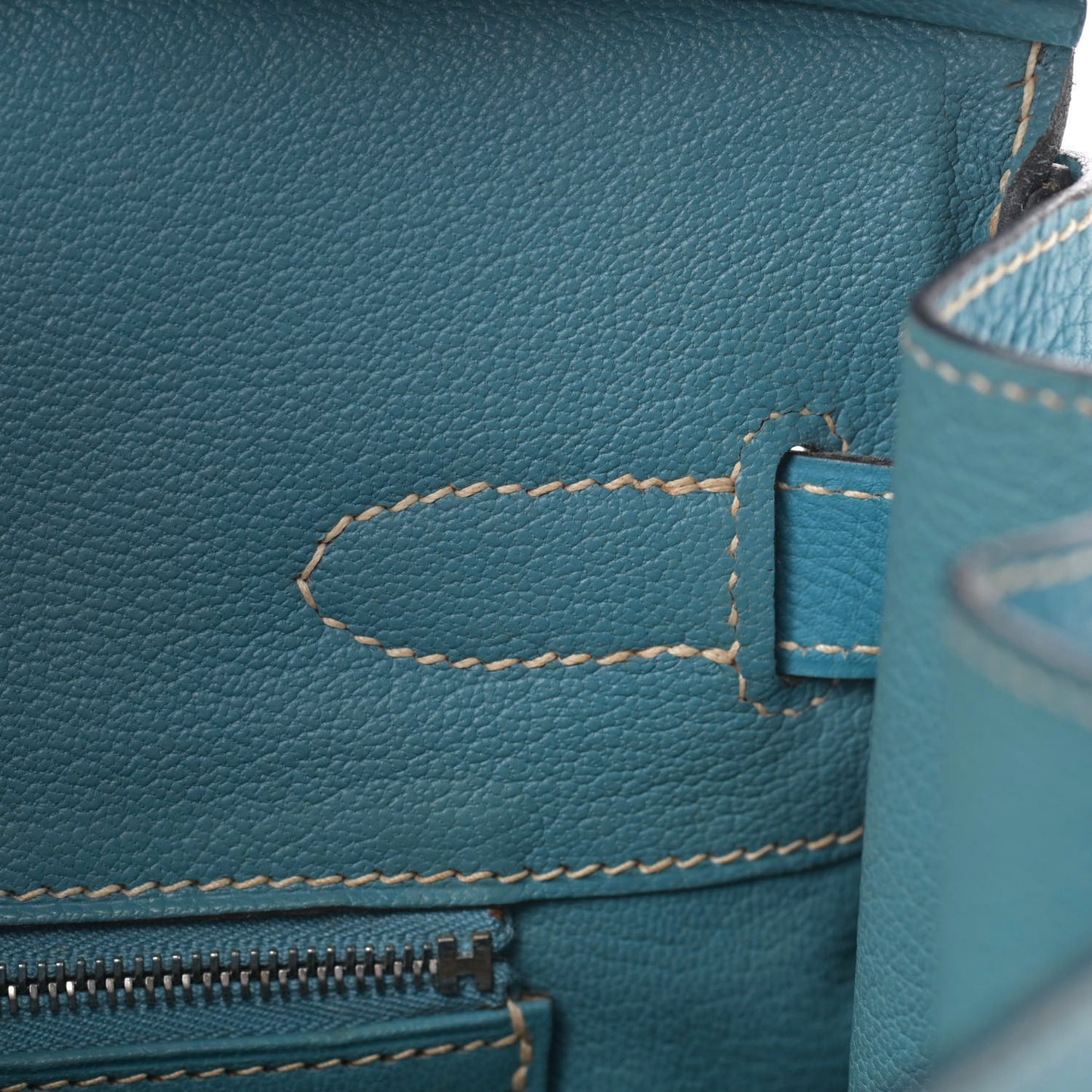 Taurillon Clemence Birkin 30 Blue Jean
