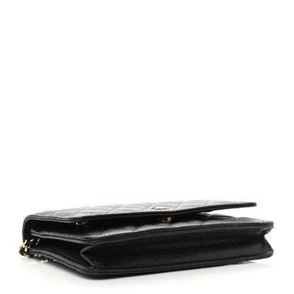 Chanel Caviar Quilted Wallet On Chain WOC Black 4 of 13