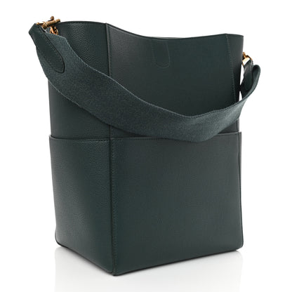 Celine Soft Grained Calfskin Sangle Bucket Bag Amazone 3 of 9