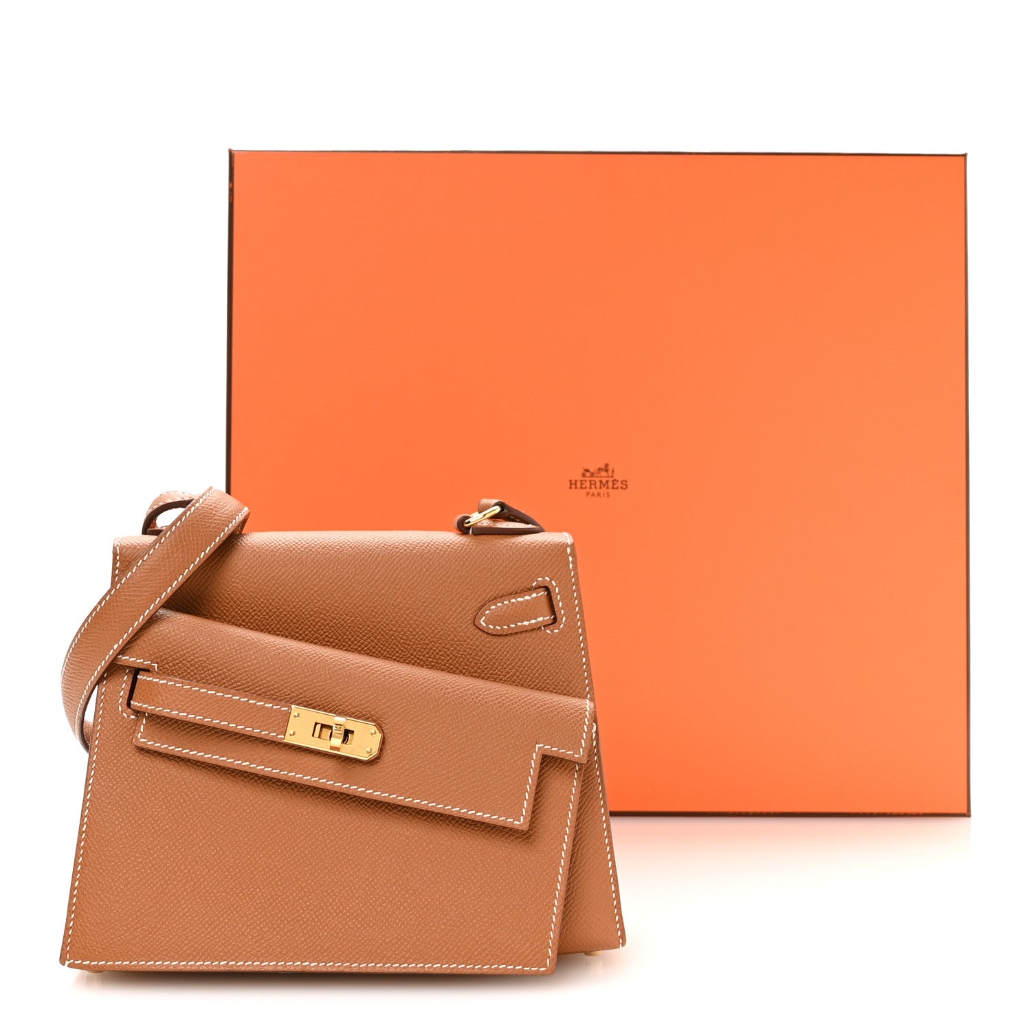 Hermes Epsom Kelly En Desordre Sellier 20 Gold 11 of 11