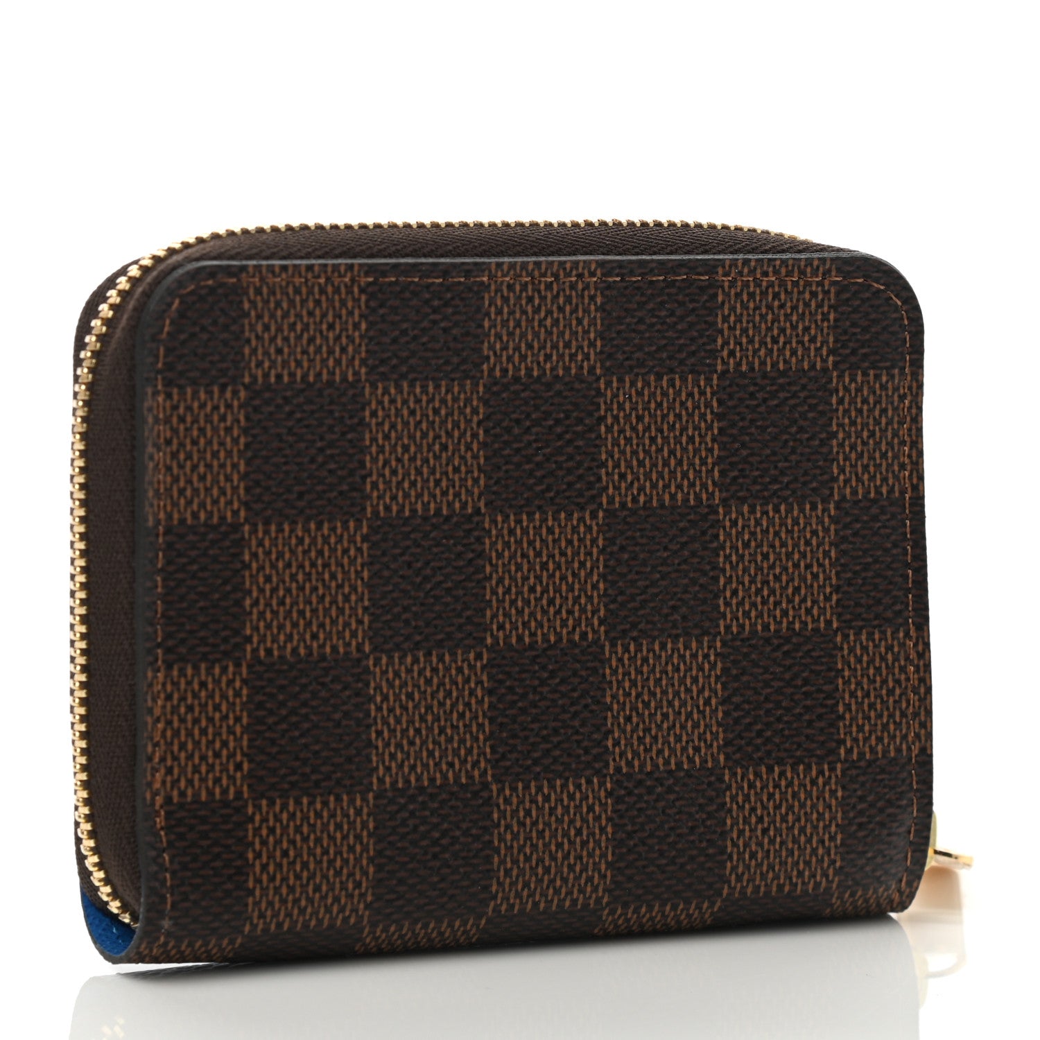 Louis Vuitton Damier Ebene 2019 Christmas Animation Zippy Coin Purse Blue 3 of 7