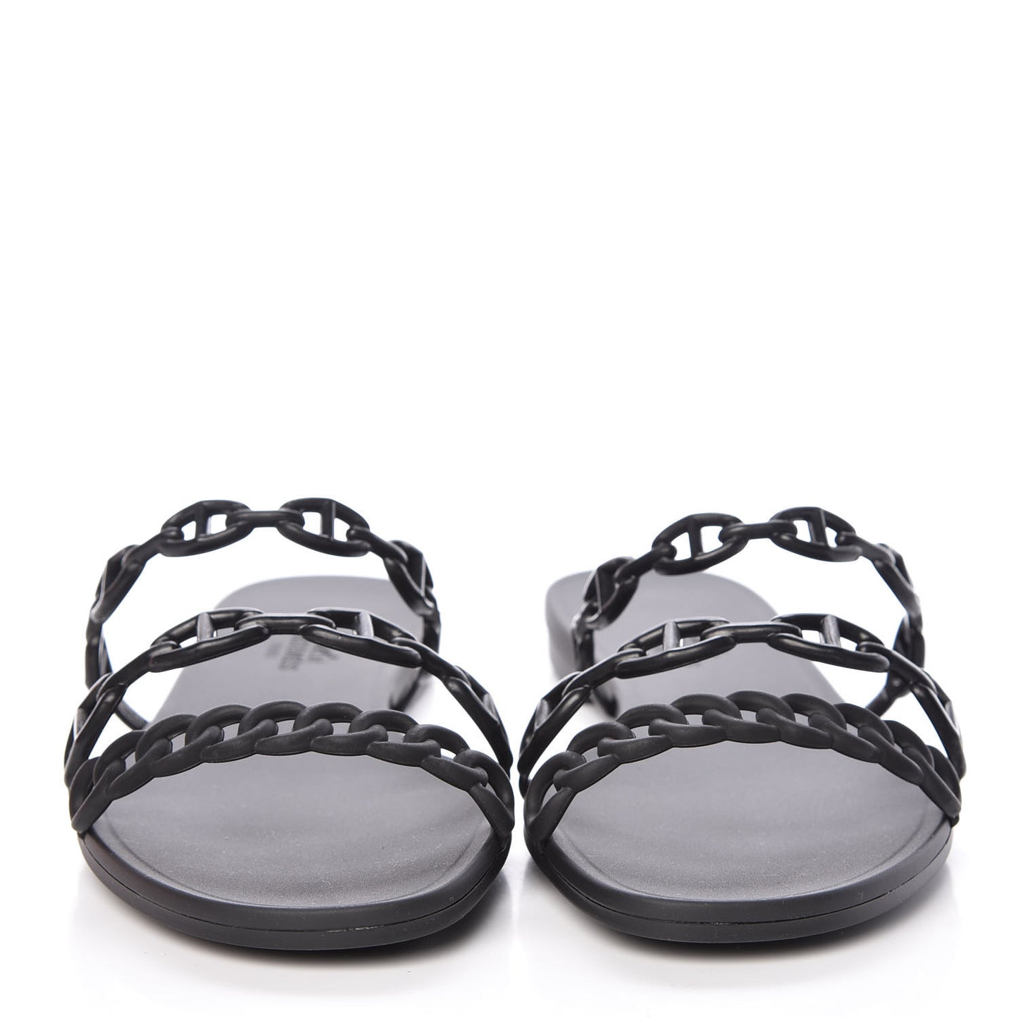 Rubber Chaine d'Ancre Rivage Sandals 39 Black