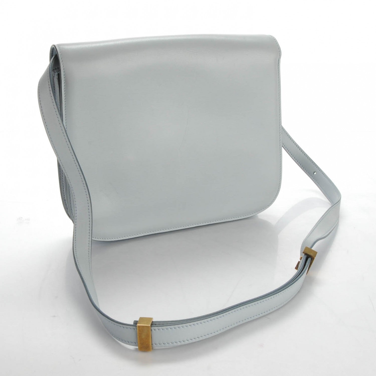 Celine Box Calfskin Medium Classic Box Flap Bag Sky 3 of 7
