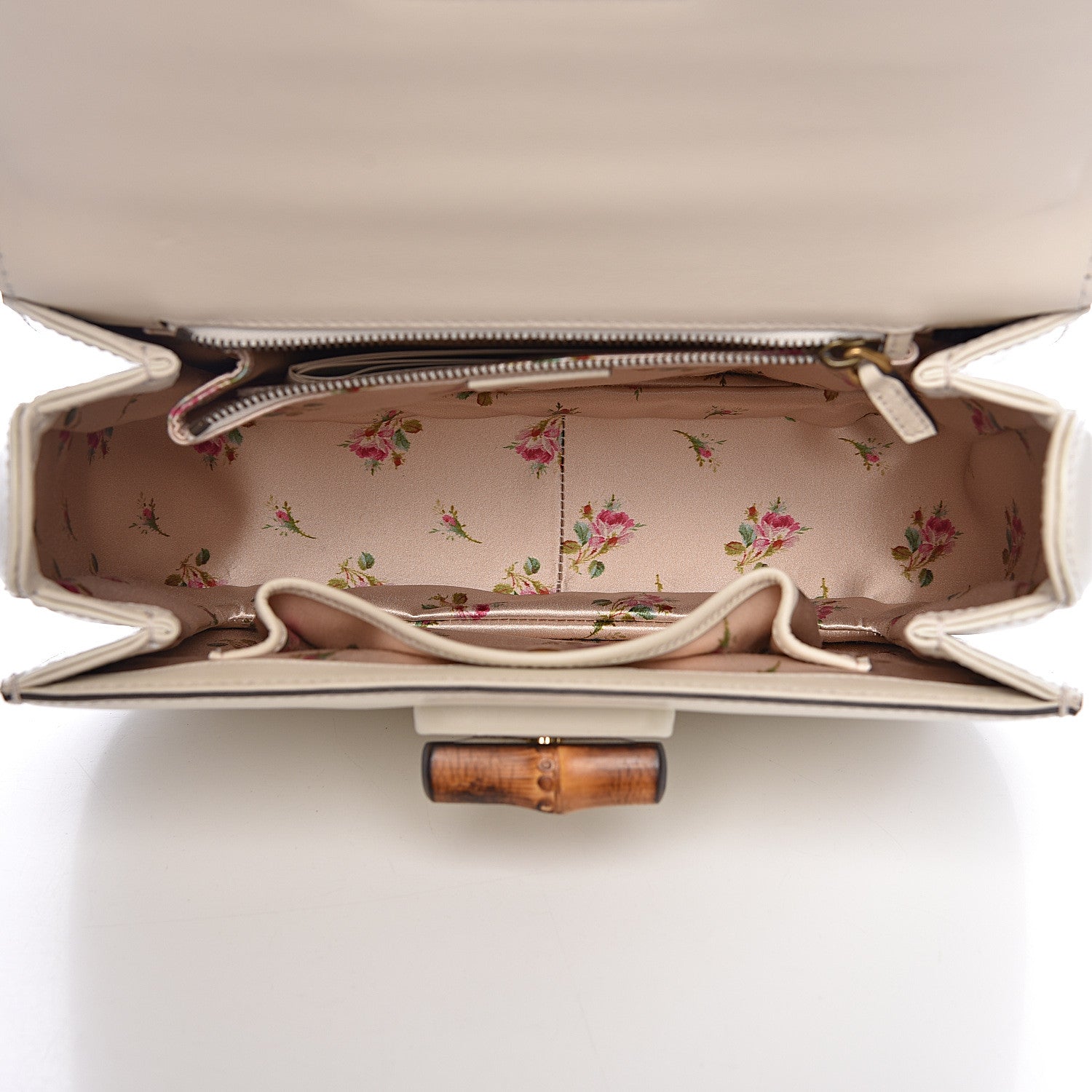 Gucci Calfskin Plexiglass Medium Classic 2 Top Handle Bag White 5 of 12