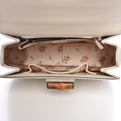 Gucci Calfskin Plexiglass Medium Classic 2 Top Handle Bag White 5 of 12