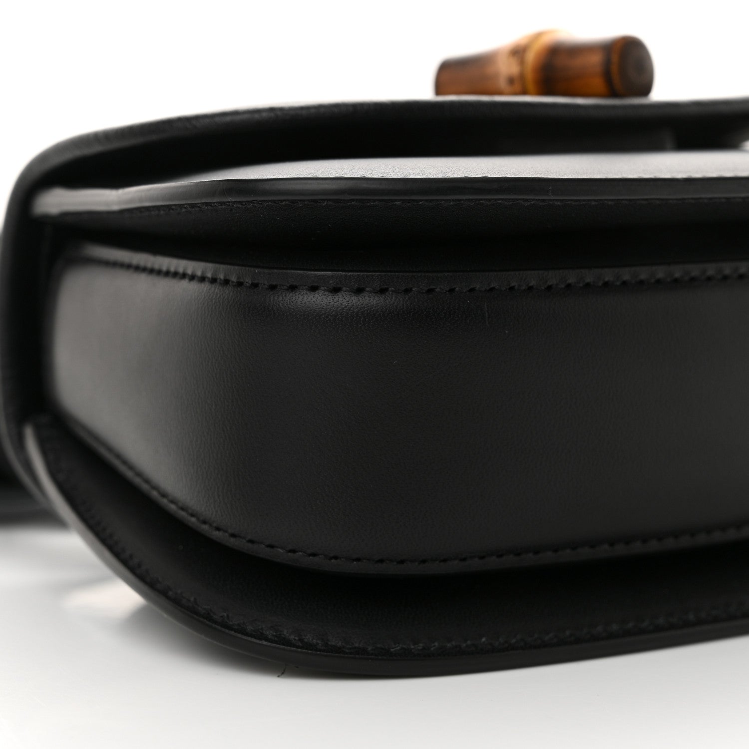 Gucci Calfskin Bamboo Mini 1947 Belt Bag 80 32 Black 9 of 10