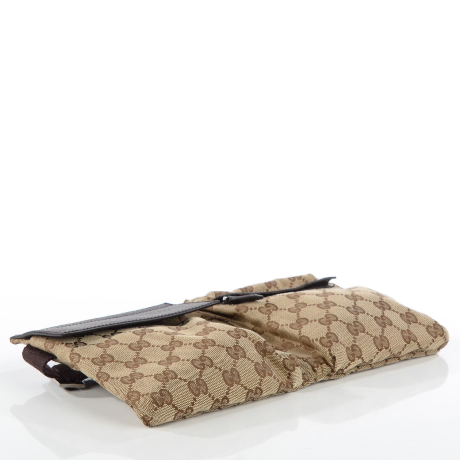 Gucci GG Monogram Double Pocket Belt Bag Dark Brown 4 of 7