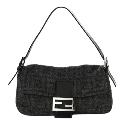 Fendi Wool Zucca Baguette Grey 1 of 9