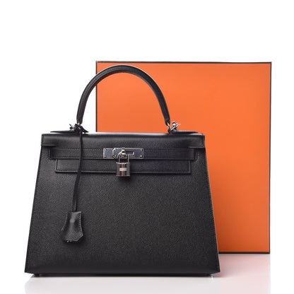 Hermes Epsom Kelly Sellier 28 Black 9 of 9