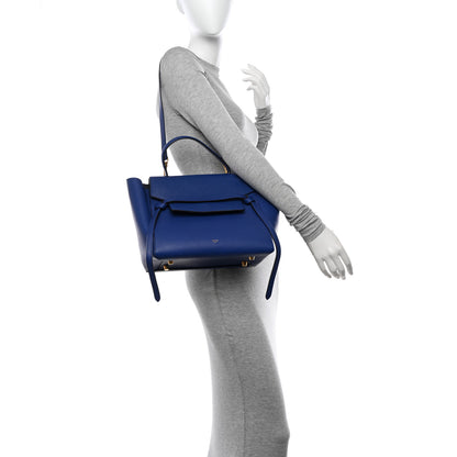 Celine Grained Calfskin Mini Belt Bag Indigo 2 of 14