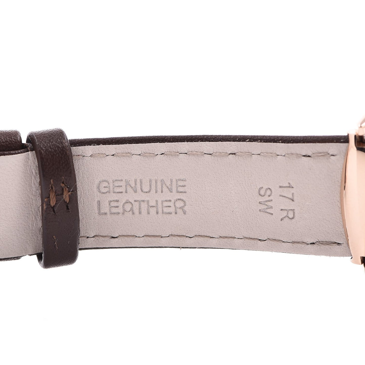 Stainless Steel Calfskin 34mm Horsebit Quartz Watch Brown