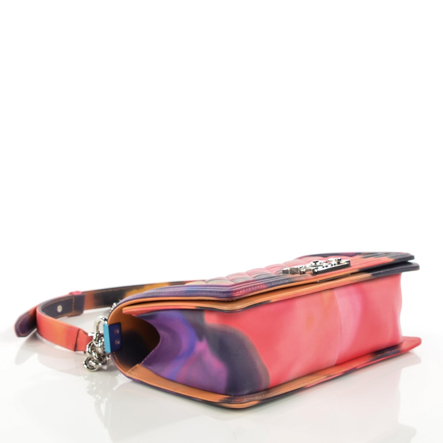 Printed Lambskin Medium Flower Power Boy Flap