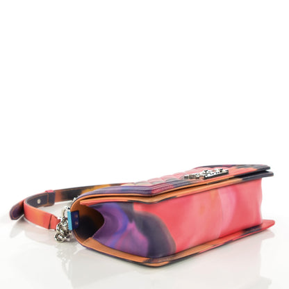 Chanel Printed Lambskin Medium Flower Power Boy Flap 4 of 9
