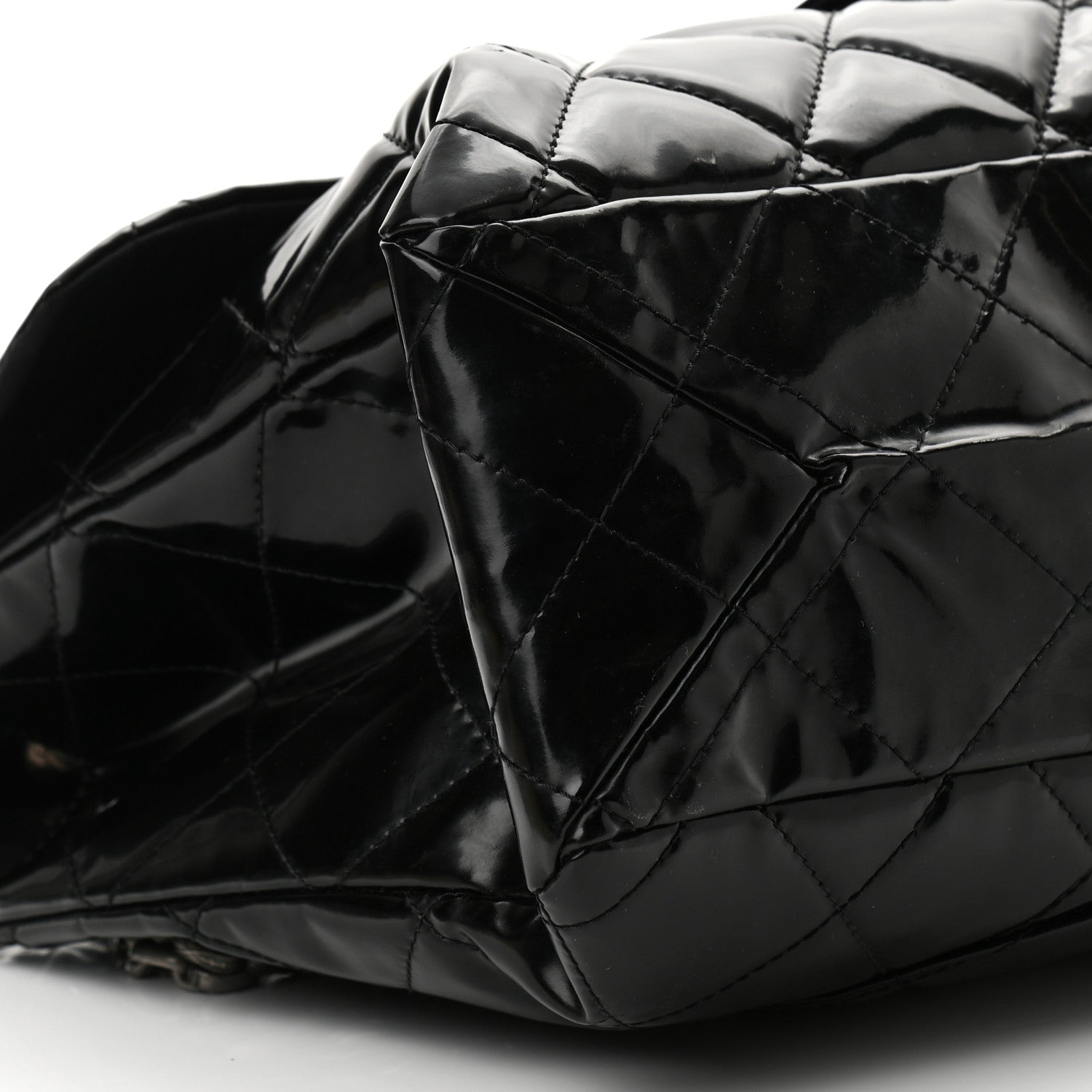 Chanel Vinyl Quilted XXL Reissue Flap Black 8 of 9