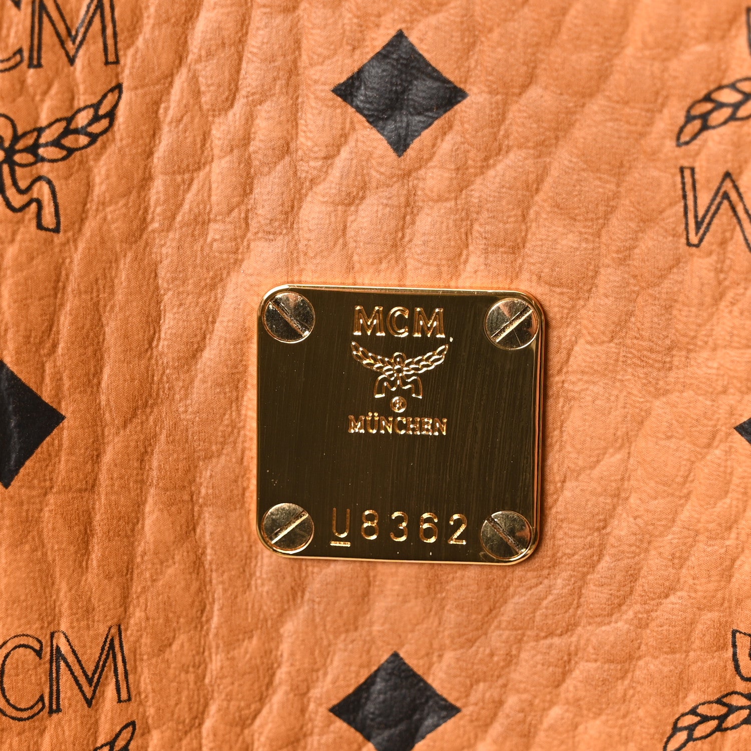 MCM Visetos Large Traveler Weekender Bag Cognac 5 of 8