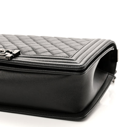 Chanel Caviar Quilted New Medium Boy Flap So Black 10 of 11