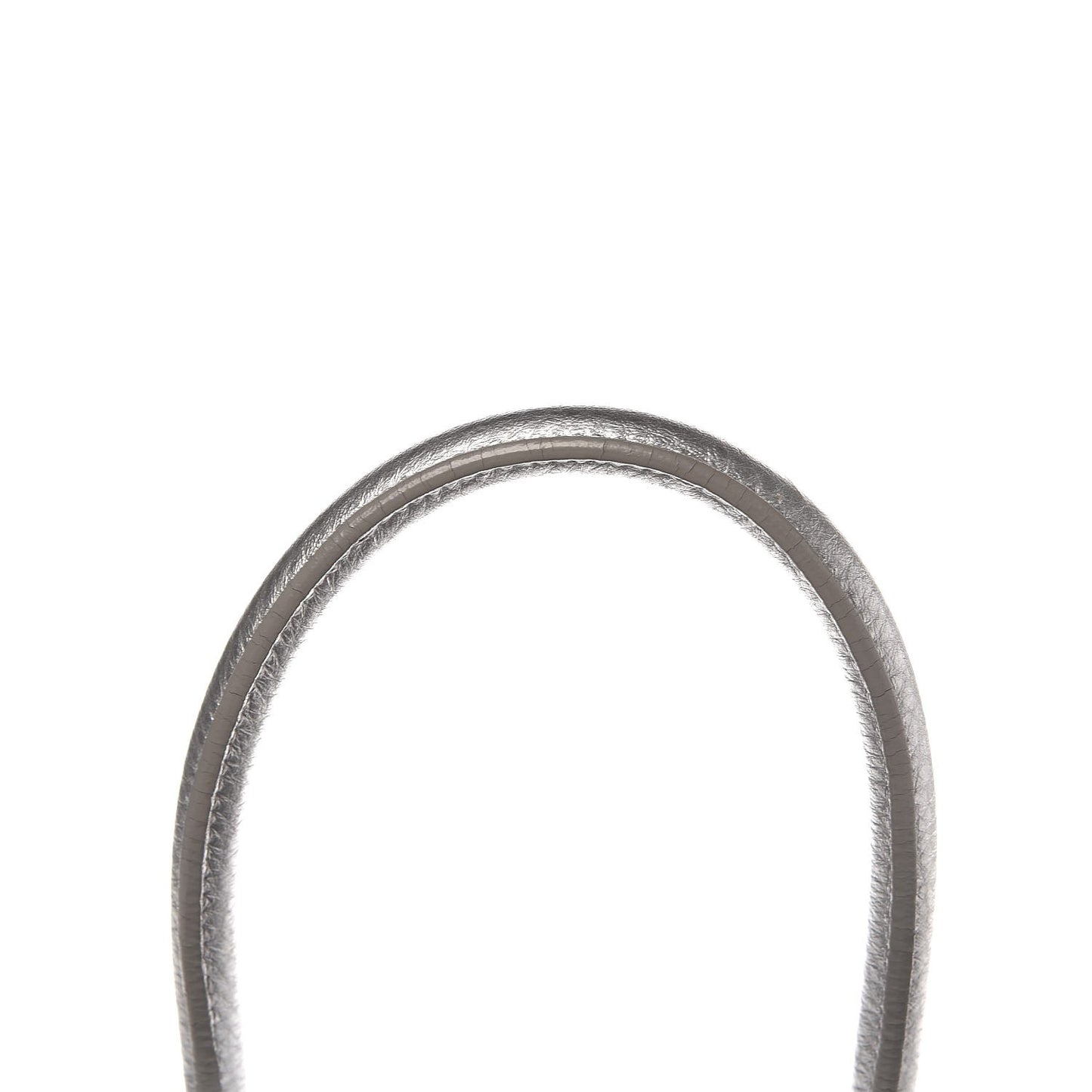 Metallic Grained Calfskin Baby Sac De Jour Silver