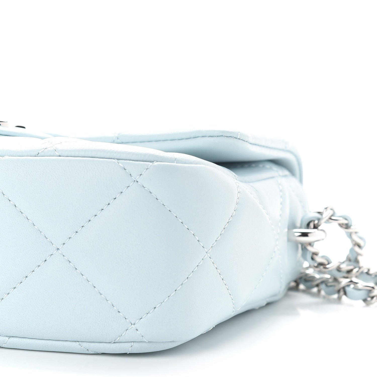 Chanel Lambskin Quilted Mini My Perfect Flap Light Blue 9 of 9