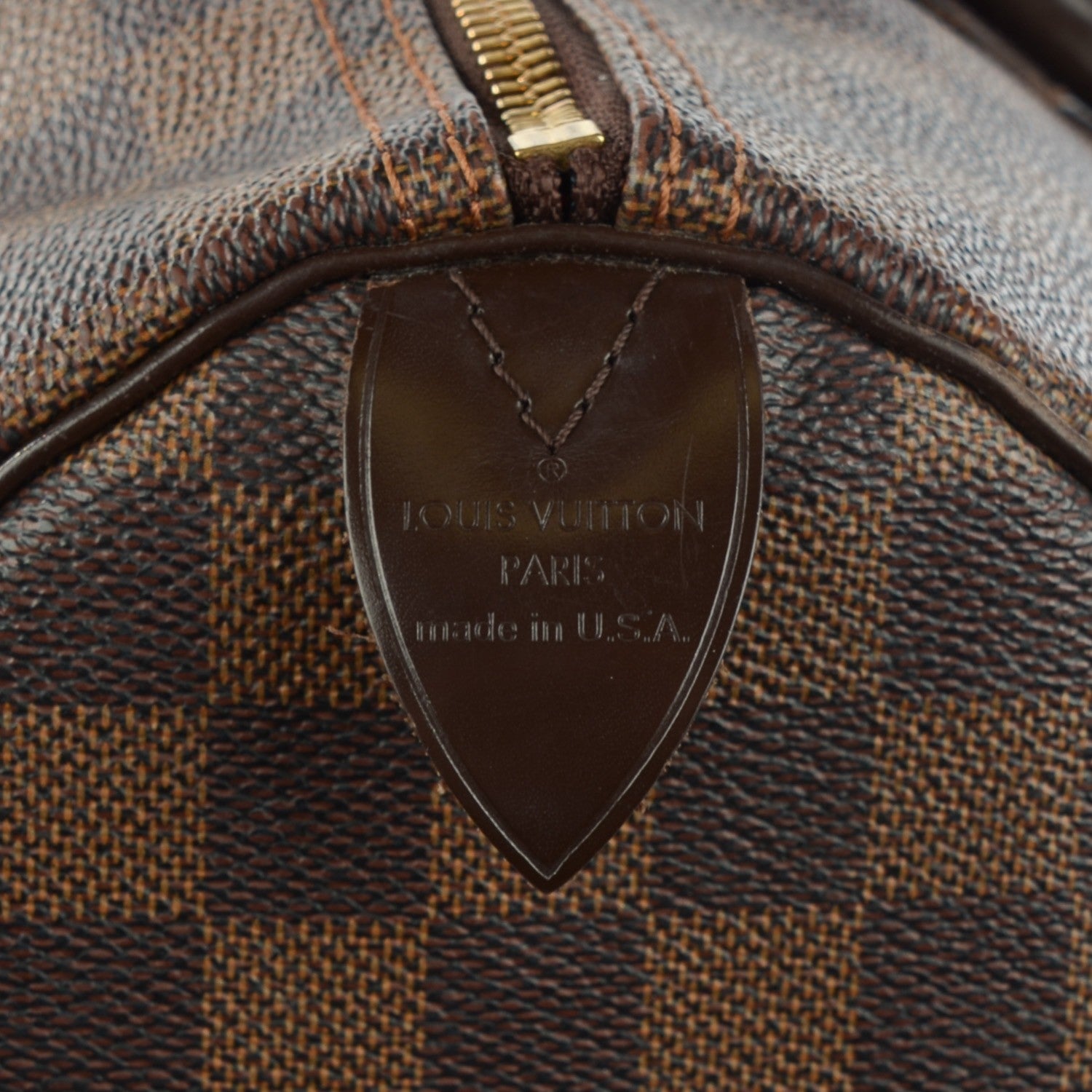 Louis Vuitton Damier Ebene Speedy 35 6 of 9