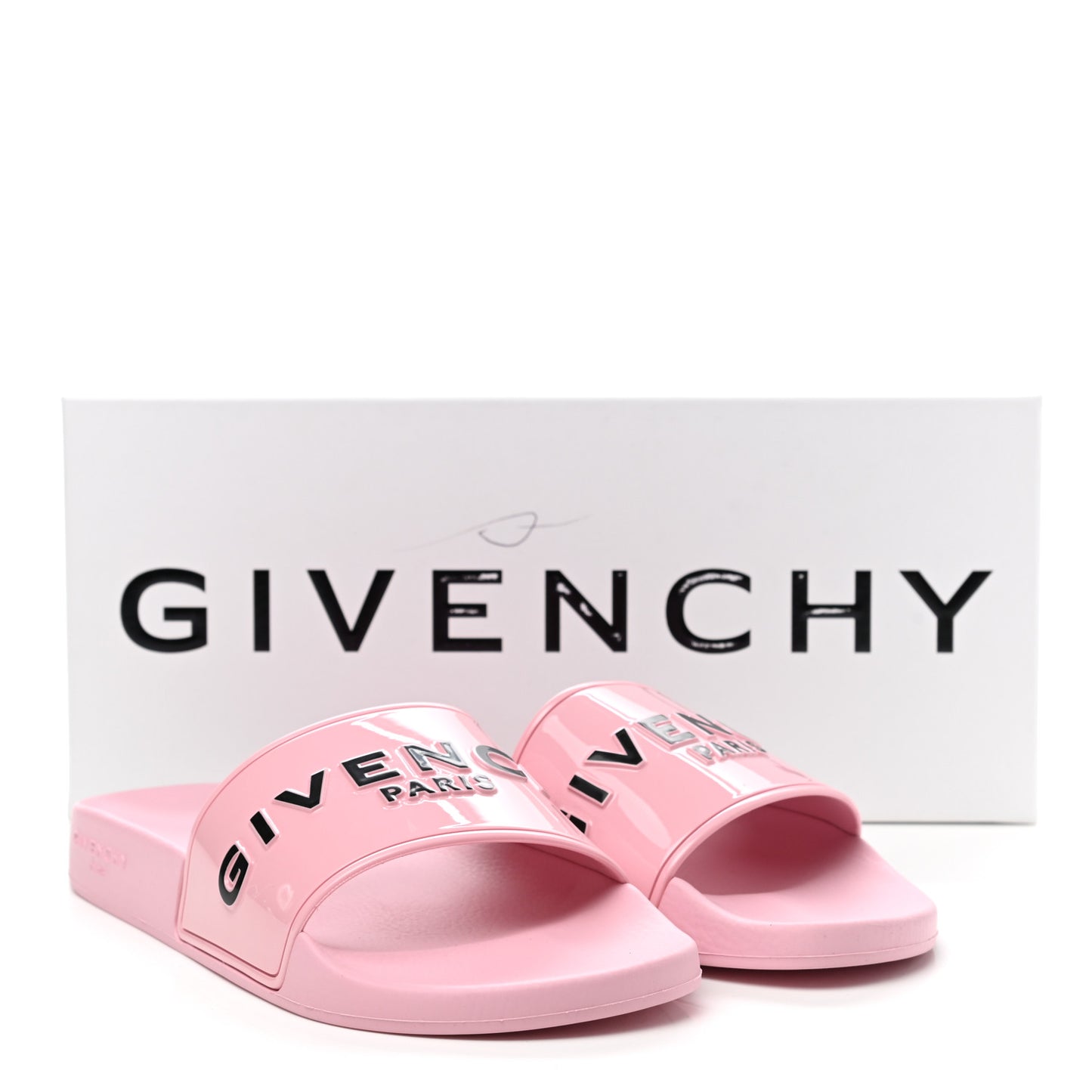 Rubber Womens Logo Womens Pool Slides Sandals 40 Light Pink