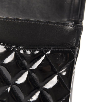 Chanel Patent Quilted Medium Double Flap Black 15 of 18