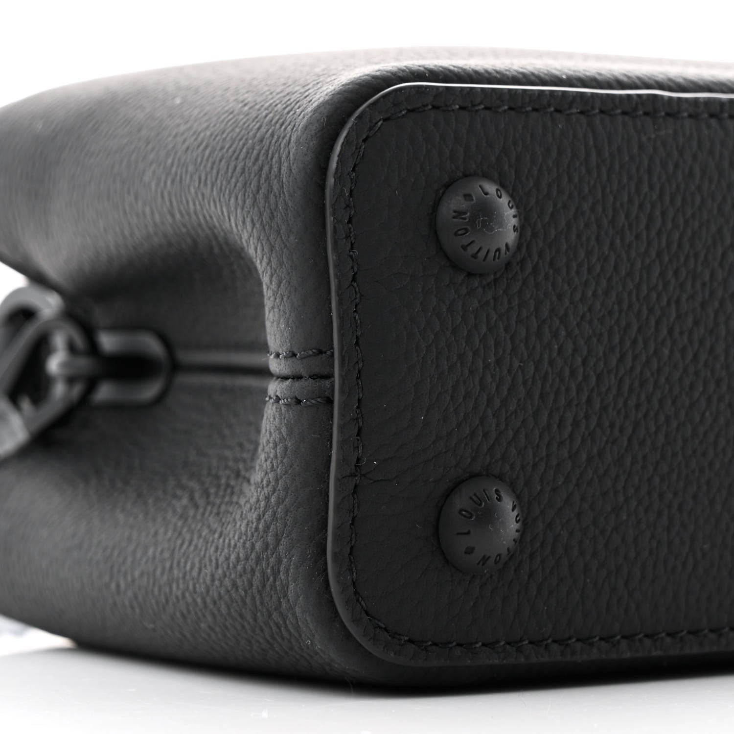 Louis Vuitton Matte Taurillon Capucines East West Mini All Black 8 of 11