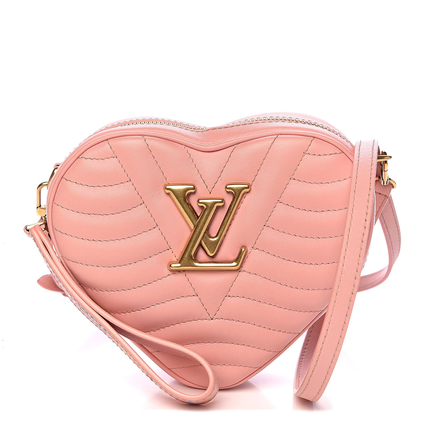 Louis Vuitton Calfskin New Wave Heart Bag Rose Pomettes 1 of 11