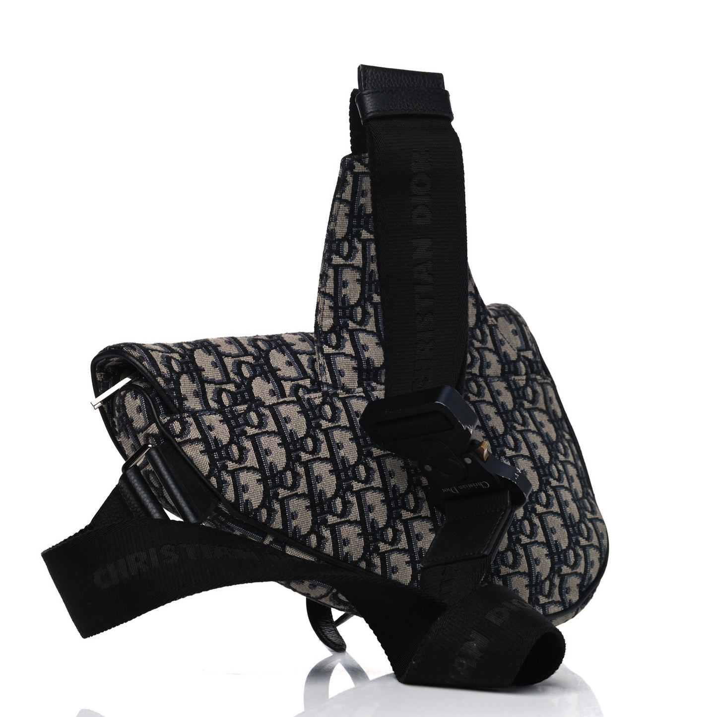 Oblique Mens Saddle Bag Blue