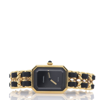 Chanel Stainless Steel Lambskin 20mm Chain Premiere Quartz Watch Gold M 3 of 6