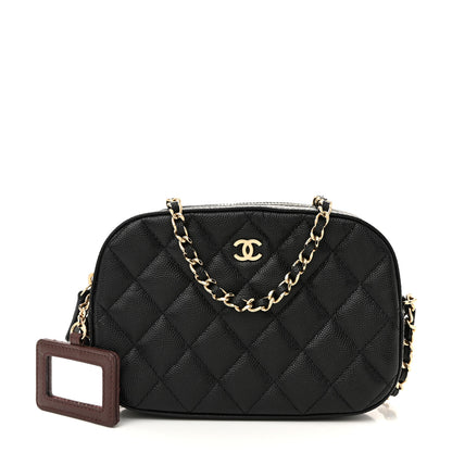 Chanel Caviar Quilted Vanity With Chain Black 3 of 15