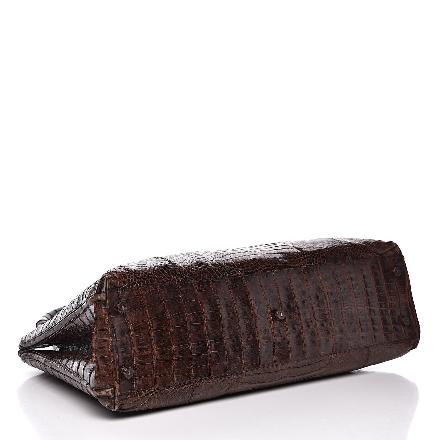 Nancy Gonzalez Crocodile Tote Brown 4 of 18