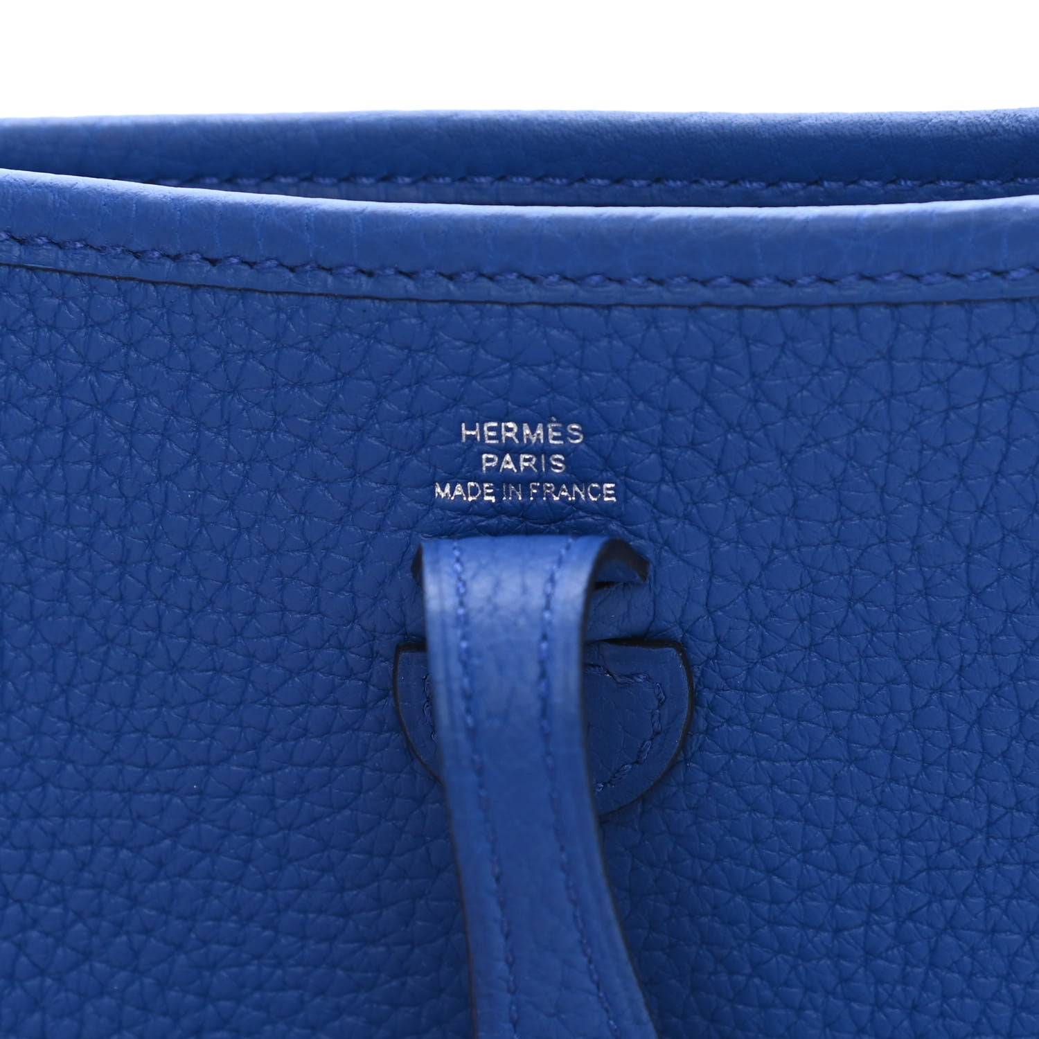 Hermes Taurillon Clemence Maxi Quadrille Evelyne TPM Royal Bleu Bleu Bill Biscuit Rouge H 6 of 11