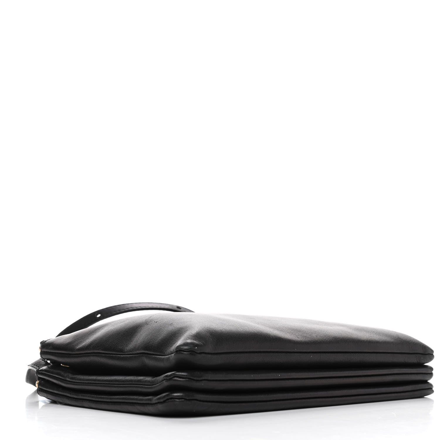 Celine Goatskin Large Trio Crossbody Bag Black 3 of 7